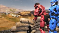 1female 1male armored_female armored_male big_balls big_penis female_spartan_(halo) fucking_through_clothes halo_(series) spartan_(halo) tagme thick_ass video