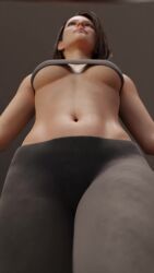 1girls 3d 9:16 animated arousaxion bandeau black_bandeau blender breasts breasts_focus brown_hair capcom female female_only fitness gym jill_valentine jill_valentine_(sasha_zotova) leggings leggings_down light-skinned_female light_skin low-angle_view mirror resident_evil resident_evil_3 resident_evil_3_remake sexy short_hair shorter_than_10_seconds smile solo solo_female tagme vertical_video video walking wet wet_body wet_skin yoga_pants younger_female