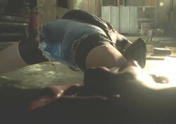 3d ass claire_redfield hip hotpants resident_evil resident_evil_2 shorts