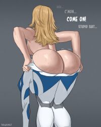 1girls artist_name ass beghastart blonde_hair blue_bodysuit bodysuit breasts butt_crack english_text fantastic_four female female_focus female_only huge_ass invisible_woman large_breasts long_hair marvel marvel_comics marvel_rivals multicolored_bodysuit solo source_request sue_storm superhero_costume two-tone_bodysuit white_bodysuit