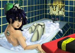 bath bubble_bath casual cybernetics dresden_codak human kimiko_ross the_pink_pirate triple_amputee webcomic