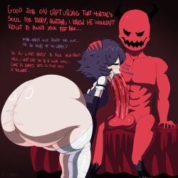 1boy 1girls :>= absurd_res absurdres agatha_(dark_deception) aged_up artist_signature ass ass_juice back back_view background bandage bandaged_leg bandages big_ass big_butt big_penis black_hair blowjob blowjob_face bubble_ass bubble_butt clap clapping clapping_ass clapping_buttocks clapping_cheeks claws creepy dark_deception dark_deception:_chapter_2 elementary_evil fat_ass female hi_res highres la_sandia large_ass long_arms long_fingers malak_(dark_deception) male male/female monster monster_girl movement_lines nightmare_waifu oral oral_sex pale_skin penis pointy_teeth pov pov_eye_contact pov_male red-skinned_male red_skin sharp_claws sharp_fingernails sharp_nails sharp_teeth short_dress short_hair shortstack simple_background smile smiling_at_viewer smirk tagme thick_thighs video_games