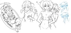 ... 2girls assertive_female balls blush breast_grab breasts comic dialogue female futa_with_female futanari intersex japanese_text kasane_teto nipples penis ruko_yokune submissive submissive_female twintails utau yuri