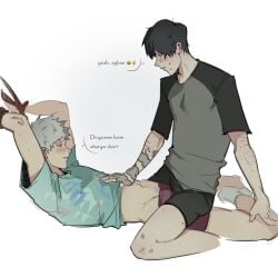 blush bondage clothed_sex dry_humping frottage gay gay_male male teasing the_summer_hikaru_died yaoi