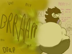 1girls actualbeef alternate_version_available audience big_ass brown_hair convention convention_greeting drool english_text erection_under_clothes fart fart_cloud fart_fetish farting farting_at_viewer gigantic_ass huge_ass huge_fart hyper hyper_ass hyper_butt jaiden jaiden_animations long_hair massive_ass public public_indecency taking_photo talking_to_viewer teasing teasing_viewer thick_thighs yoga_pants youtube youtuber