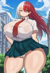female todoroki from boku no hero academia