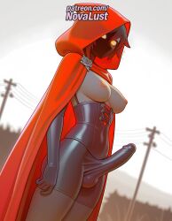 1futa 2025 ai_generated artist_name balls breasts bust cape chest cloak cock corset dick erection exposed_nipples foreskin futanari hi_res high_quality high_resolution highres hood hood_up hooded_cloak intersex large_penis nipples nipples_outside novalust patreon patreon_username penis red_cape ruby_rose rwby solo stable_diffusion testicles uncensored uncircumcised watermark yellow_eyes