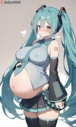 hatsune miku from vocaloid by jstyx666