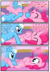 2013 blue_eyes blush comic cunnilingus cutie_mark dialog duo english_text equine female feral friendship_is_magic fur hair horse lotus_blossom my_little_pony oral oral_sex pink_fur pink_hair pinkie_pie_(mlp) pony pyruvate sex text vaginal_penetration yuri