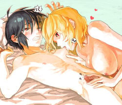 1boy assertive biting black_hair blonde_hair blush boy_rape breast_press breasts cowgirl_position crying cum cum_on_body cum_on_lower_body cum_on_self female female_rapist femdom full-face_blush gundam gundam_seed gundam_seed_destiny handjob heart highres large_breasts licking_male_nipple lying male_nipple_licking male_pubic_hair male_rape_victim male_virgin navel nipple_biting nipple_play nipples on_back penis pillow pillow_grab pubic_hair rape red_eyes ree_(neo-de) reverse_rape shinn_asuka short_hair small_penis small_penis_adoration stellar_loussier straight tear wince wink