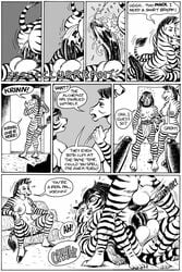 1girls 2boys 2girls after_sex anal anal_sex anthro anthro_on_anthro anthro_penetrated anthro_penetrating anus areola balls big_breasts breasts clone comic cowgirl_position cum cum_in_pussy cum_inside dialog double_penetration english_text equid equine erect_nipples erection felid feline female horse karno male multiple_boys nipples orgasm penetration penis predator/prey predator_penetrating_prey pull_out pussy sex straight tagme text tiger uncensored vaginal_penetration zebra