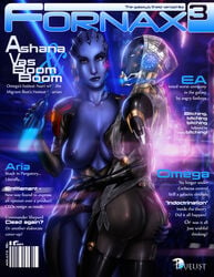 alien asari duelist_studios female fornax magazine mass_effect quarian yuri zakuman