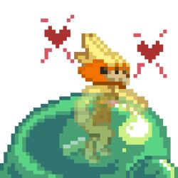 animated avian beak breasts crestfallen_warrior digital_media_(artwork) female from_behind heart open_mouth penetration pixel_art restrained slime starbound tentacle transparent_background video_games