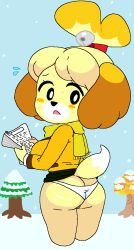 isabelle (animal crossing) from animal crossing by cassettedream