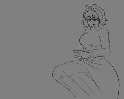 1futa arcueid_brunestud big_breasts big_penis blonde_futa blonde_hair bulge bulge_under_clothes busty cdwolf_18plus dick dickgirl erect_penis erection erection_under_clothes fat_cock futa_only futanari grey_background huge_breasts huge_cock large_breasts large_penis line_art melty_blood_arcueid_figure_(meme) meme mostly_clothed penis penis_outline penis_under_clothes reference_image sketch tsukihime