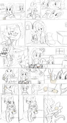 2013 anus black_and_white comic cutie_mark dragon duo equine erection female feral food friendship_is_magic horse male masturbation monochrome my_little_pony penis pinkie_pie_(mlp) plain_background pony pussy spike_(mlp) straight tg-0 watching white_background young