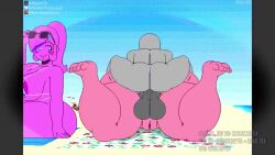 1boy 2025 2girls alternate_version_at_source anal anal_sex animated anon artist_signature ass ass_from_the_front balls beach big_ass big_balls big_breasts big_butt big_penis bikini blush breasts casual_nudity cum cum_in_ass dialogue_box divad_ziul doggy_style duo edna_baker_(xmelomor24x) exposure female huge_ass huge_breasts huge_cock jroticdrafts male may_(xmelomor24x) milf mob_face opennsfwsp original original_character penis pink_body pink_hair pink_skin pixel_(artwork) pixel_art public_sex smirk sound sound_edit string_bikini sweat tagme text text_box thick_thighs video watermark wide_hips xmelomor24x