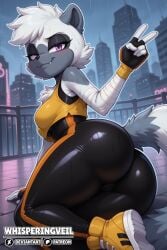 1female 1girl 1girls 2026 2026s ai ai-created ai_art ai_assisted ai_generated anthro anthro_female artist_name ass butt big_ass big_breasts big_butt black_gloves black_leggings blush blush_lines breasts bubble_butt busty crop_top curvaceous curvy curvy_body curvy_female curvy_figure detailed_background deviantart_logo eyelashes female female_anthro eyebrows female_focus female_only fingerless_gloves fluffy_tail furry furry_female hair grey_body grey_fur hi_res high_quality high_resolution highres idw_comics idw_publishing illustrious_(stable_diffusion) large_ass large_breasts large_butt leggings lemur lemur_ears lemur_girl lemur_humanoid lemur_tail long_tail looking_at_viewer looking_back looking_back_at_viewer mammal midriff patreon_logo pony_diffusion_(model) pony_diffusion_xl primate purple_eyes round_ass round_butt sand sega self_upload short_hair smile sneakers solo solo_female solo_focus sonic_(series) sonic_the_hedgehog_(comics) sonic_the_hedgehog_(idw) sonic_the_hedgehog_(series) stable_diffusion strepsirrhine tangle_the_lemur thick_ass thick_butt thick_thighs thighs thunder_thighs tight_clothing two_tone_body two_tone_fur video_games voluptuous voluptuous_anthro voluptuous_female water watermark whisperingveil white_body white_fur white_hair wide_hipped_anthro wide_hipped_female wide_hips yellow_crop_top yellow_sneakers smiling smiling_at_viewer closed_mouth closed_smile night night_sky nighttime rain raining v_sign peace_sign gesture gesturing_at_viewer gesture_hand hand_gesture primate_humanoid grey_hair tail bubble_ass thick dat_ass dat_butt fat_ass fat_butt outdoors sky blue_sky city buildings teeth grey_ears tight_clothes tight_pants
