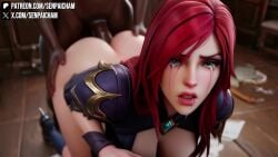 16:9 1boy 1girls 3d ai ai_art ai_assisted ai_generated animated animation aroused ass boob breasts cleavage cock dark-skinned_male dick doggy_style erection female forced girl hi_res high_resolution highres huge_cock human interracial katarina_du_couteau large_breasts large_penis league_of_legends mp4 patreon penis pov pussy rape raped red_hair rough_sex saliva senpaicham sex sexy sound sound_edit sound_effect sound_effects straight tagme uncensored veins veiny_penis video widescreen