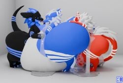 3d_(artwork) absurd_res anthro ass balls belly belly_expansion besuru big_balls big_belly big_butt big_penis black_body blackberry_(blueberrybesuru) blender_(artwork) blender_cycles_(artwork) blue_body blue_eyes blueberrybesuru bodily_fluids butt_expansion cum cum_covered cum_inside digital_media_(artwork) dragon excessive_cum excessive_genital_fluids expansion face_in_ass face_lick foreskin fur furred_dragon furred_scalie genital_fluids genitals group gynomorph hand_on_belly hand_on_butt hi_res huge_balls huge_belly huge_butt huge_cock huge_thighs hyper hyper_balls hyper_belly hyper_butt hyper_cum hyper_genitalia inflation intersex kobold leaking_cum licking lizard male messy mulberry_(blueberrybesuru) mythological_creature mythological_scalie mythology novabeast pear-shaped_figure penis red_balls red_body red_penis reptile scalie sequence simple_background strawberry_(blueberrybesuru) thick_thighs tongue tongue_out trio wickerbeast wide_hips