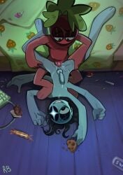 anal astro_(dandy's_world) candy cookie cum cum_anal dandy's_world diddlepickle drugs four_arms gay gay_sex hard_cock hard_penis moon needle one_eye_closed r_rbox sprout_(dandy's_world) straw_hat tagme two_men upside-down