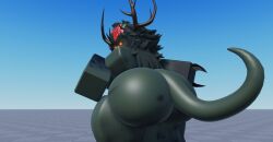 3d ass ass_focus baseplate big_ass deviantart green_body larger_female looking_at_viewer looking_back mini_giantess plant_girl plant_humanoid roblox roblox_studio robloxian tagme tagme_(artist) thick_thighs thighs