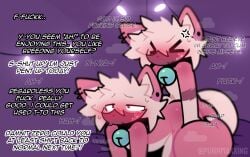anal anal_sex angry anthro anthro_on_anthro anthro_penetrated anthro_penetrating bedroom bedroom_sex bell bell_collar black_nose blush bodily_fluids collar collar_only doggy_style domestic_cat duo ear_piercing embarrassed felid feline felis from_behind_position fur glue_(purrmaxxing) hi_res imminent_orgasm inner_monologue jingle_bell male male/male male_penetrated male_penetrating male_penetrating_male mammal mimicry moan nude nude_male penetration piercing pillow pink_body pink_fur purrmaxxing selfcest sex square_crossover steam string_lights striped_body striped_fur stripes sweat sweatdrop tan_body tan_fur teasing teasing_partner thinking thoughts transformation zero_(purrmaxxing)