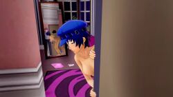 3d animated cheating drtarnished futa_on_female futanari light-skinned_female light-skinned_futanari mirror persona shirogane_naoto tae_takemi tagme video