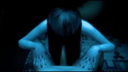 1boy 1girls 3d 3d_animation animated blowjob faceless_male fellatio ghost ghost_girl hair_covering_eyes hidden_face horror horror_(theme) long_black_hair no_sound nude nude_female nude_male oral oral_sex pale_skin pov pov_male sadako_yamamura self_upload shorter_than_30_seconds sleeping9to5 tagme the_ring video yamamura_sadako