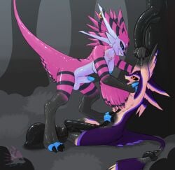 3_toes 4_ears absurd_res anal anal_sex andromorph anthro avali ball balls big_balls big_breasts big_penis black_cum bodily_fluids breasts colored_cum cum dominant dominant_gynomorph dominant_intersex duo feathers feet foot_fetish foot_play footjob genital_fluids genitals goo_transformation gynomorph gynomorph/male hi_res intersex intersex/male latex latex_creature latex_transformation liquid_latex living_latex looking_pleasured male multi_ear naala_(yporolsya) penetration penis restrained restrained_arms restrained_by_tentacles restrained_feet restrained_legs restrained_tail sex size_difference standing tail tapering_penis tentacle tentacle_in_ass tentacle_penetration tentacle_sex toes transformation transformation_through_sex unusual_bodily_fluids unusual_cum unusual_genital_fluids yporolsya
