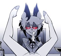 alastor (hazbin hotel) from hazbin hotel by nomifae