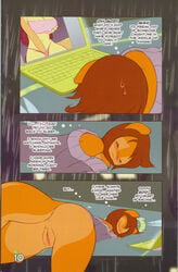 2girls anthro anus blush breasts clubstripes comic computer cream_(miu) female female_only fingering laptop masturbation miu multiple_girls peaches_(miu) pussy rodent squirrel sweater voyeur yuri