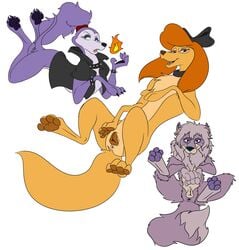 2d all_dogs_go_to_heaven balto_(film) belladonna_(all_dogs_go_to_heaven) canine canine_pussy collar disney dixie_(fox_and_the_hound) female feral lying paws plain_background psy101 purple_fur pussy spread_legs spreading the_fox_and_the_hound the_fox_and_the_hound_2 white_background