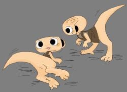 1girls ammonite animal animate_inanimate anus bottomless bottomless_female brown_clothes brown_clothing clothes clothing dandy's_world digital_media_(artwork) dinosaur dress eyelashes fangs female female_feral female_only female_solo feral feral_female feral_only feral_solo feralized fossil genitals grey_background junipurr_(artist) laying_down laying_on_side lying lying_down lying_on_side lynxfurr ms_paint mspaint no-human no_human no_humans no_panties no_underwear non-human non-human_only on_side only_female open_mouth overall_dress pixel_(artwork) pixel_art plain_background png pussy roblox roblox_game shelly_(dandy's_world) simple_background skirt small_arms solo solo_female solo_feral species_swap standing standing_up tail tan_body theropod video_games vulva