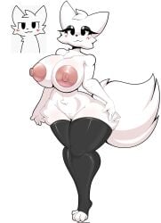 2d 2d_(artwork) big_breasts boykisser emo foxgumie furry girlkisser goth goth_girl reference_sheet rule_63 silly_cat_(mauzymice) thick_thighs