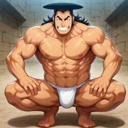 bara dilf kozuki_oden male muscular_male one_piece solo_male tagme