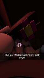 1boy 1girls 3d blowjob jenny_belle_(slipperyt) jrataylor roblox robloxian source_request tagme