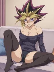 ai_generated genderswap_(mtf) yu-gi-oh! yugi_muto