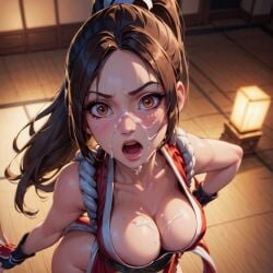 ai_generated big_breasts fatal_fury king_of_fighters kof mai_shiranui snk t_survivor the_king_of_fighters true_survivor_95745 video_games