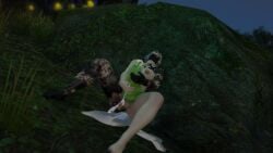 3d cum cum_inside cumshot excessive_cum final_fantasy_xiv fit_futanari futadom futanari gpose(ffxiv) hairy_balls improvised_sex_toy jacob's_ladder large_breasts large_penis leaking_cum monster_fucker monster_sex nipple_piercing original_character outdoor_nudity outdoors pale-skinned_futanari roegadyn roegadyn_futa sirejay slime_monster tattoos white_hair white_hair_futa