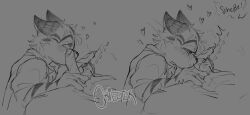 2boys anthro artist_request blowjob cat_ears feline gay hearts hearts_around_head lackadaisy male_only rocky_rickaby sucking sucking_penis yaoi