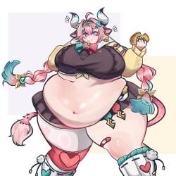 1female 1females 1girl 1girls bbw belly belly_button breasts chubby chubby_female exposed_belly exposed_belly_button exposed_fat_belly fat fat_female fat_girl fat_woman female female_focus female_only genshin_impact hoyoverse light-skinned_female light_skin mihoyo mihoyo_technology_(shanghai)_co._ltd. missicake natlan_girls obese obese_female pink_hair pink_hair_female purple_eyes purple_eyes_female solo solo_female solo_focus standing taco thick_thighs thighs varesa_(genshin_impact) wide_hips