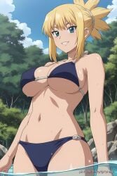 ai_generated aichat anime bikini dr.stone kohaku pinku pinku.ai pinkuai river