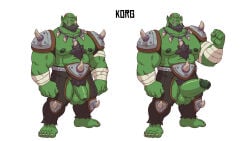 abs animasanimus balls bara biceps big_balls big_penis erection green-skinned_male green_body green_skin grizzlygamerdev male male_nipples male_only manly muscular_male nipples nude orc orc_male pecs penis surviving_purge_(grizzlygamerdev) teeth teeth_visible tusks vliir