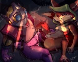 1boy1girl anthro clockwerk cum cum_in_pussy cum_inside dota dota_2 furry hoodwink_(dota) knot penis pussy sex squirrel transgender