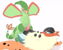 anal anal_sex blush buggery color cowgirl_position cum cum_on_penis cum_on_stomach dragon flygon fur furry gay insects male moth nervous nintendo no_humans penetration penis plain_background pokemon pokemon_(species) precum sex slit smug_duck video_games volcarona white_background wings