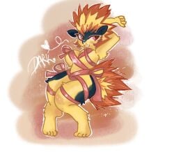 fuego furry lazo pokemon quilava