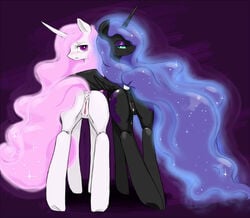 alicorn anus ass cutie_mark dark_persona equine female friendship_is_magic horn horse justpony looking_back my_little_pony nightmare_moon_(mlp) pony presenting presenting_hindquarters princess princess_celestia_(mlp) princess_luna_(mlp) pussy royalty sisters wings