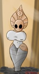 2d 2d_(artwork) armless belly belly_button big_breasts big_butt blush breasts bug bug_girl butt female female_only godseeker hollow_knight humanoid insect_girl insects light looking_at_viewer mask masked masked_female philahorns soulless_eyes tagme team_cherry thick_thighs video_game_character video_games wrapped wrapped_up