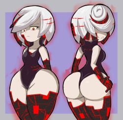 1girls artificial_intelligence ass big_ass big_butt large_ass sage_(sonic_frontiers) short_hair solo solo_female solo_focus sonic_(series) sonic_frontiers sonic_the_hedgehog_(series) thick thick_ass thick_thighs thighs white_hair wide_hips yelladrill